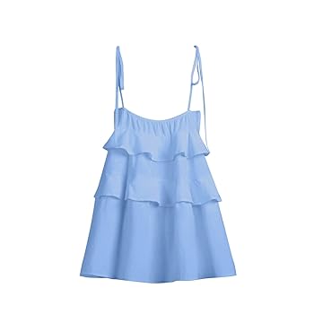 Amazon.com: HGps8w Cute Layered Mini Dress for Women Tiered